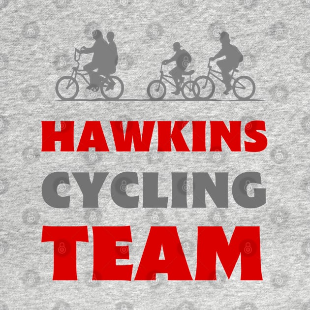 Copy of Hawkins Cycling Team IV - Black - Funny by Fenay-Designs